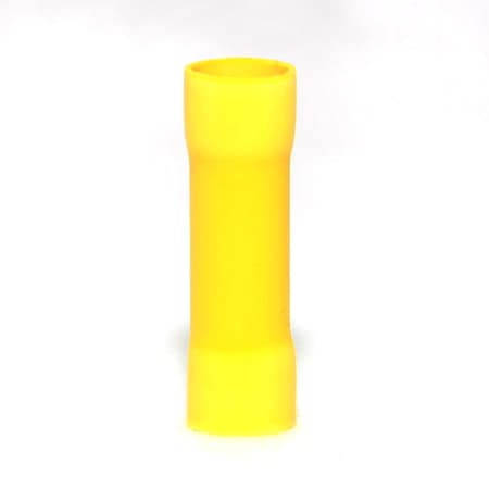 Hillsdale Terminal Butt Splice Wire Connector, 4 AWG Max, Vinyl Insulation, 25 PK 20626